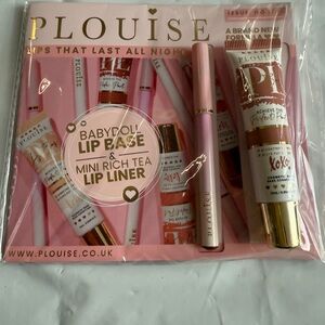 P.Louise Babydoll Lip Base & Mini Rich Tea Lip Liner Set - Pink